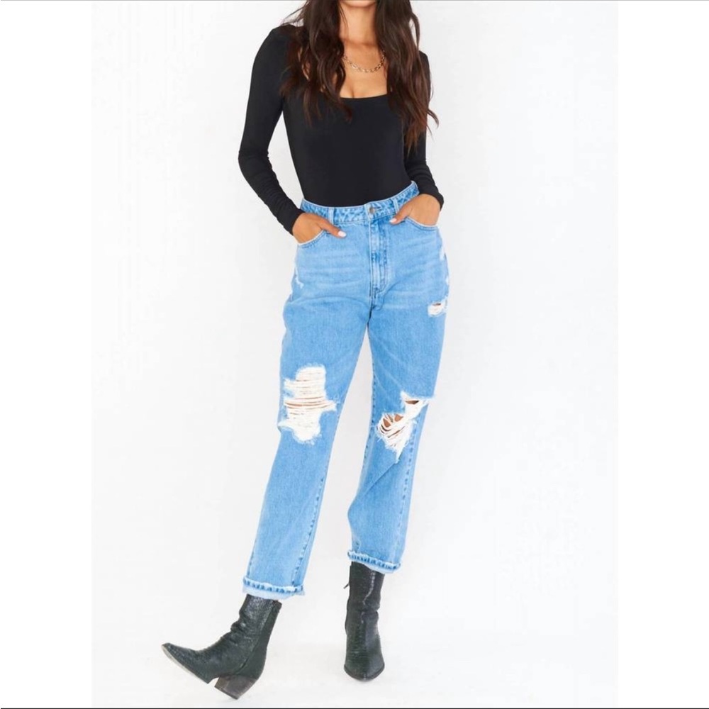 SHOW ME YOUR MUMU boston boyfriend jeans in vintage blue